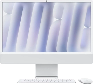 iMac 24" (2024), M4 8CPU/8GPU 16GB/256GB Stříbrná (Stav A)