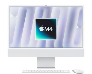 iMac 24" (2024), M4 8CPU/8GPU 16GB/256GB Stříbrná (Stav A)