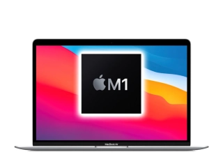 MacBook Air 13" 2020, M1 8-Core, 8GB/256GB Stříbrná (Stav A, Baterie 100 %)